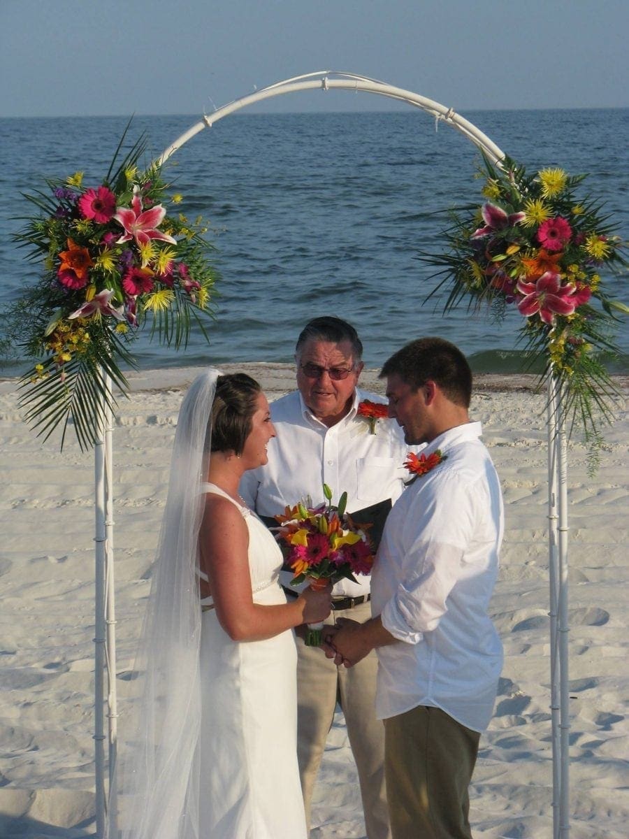 a beach wedding
